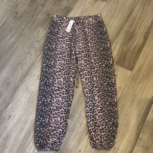 Leopard Print Kids Jogger Pants